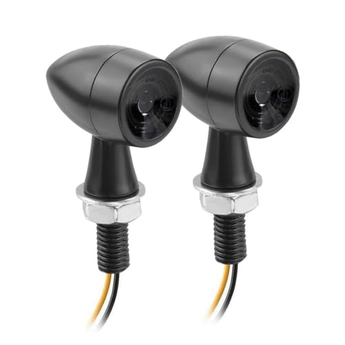 

mamota Мотоциклетный светодиодный указатель поворота Кастомные детали Monkey Маленький дымчатый фонарь Свет Водонепроницаемый Круглый Пулевидный Высокая Яркость Указатель поворота M8 Универсальный (кипа