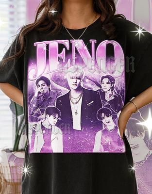 Jeno Shirt, 90s Vintage Retro Bootleg Jeno T-Shirt, NCT Dream Graphic Tee, K-Pop Idol Aesthetic Fan Shirt