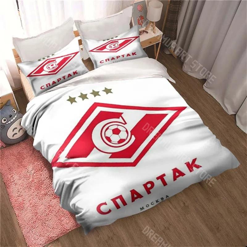 3D Print Spartak Moscow Football Bedding Set Twin Queen King Full Size Duvet Cover Pillowcase Bed boys girls Adult Home Textiles