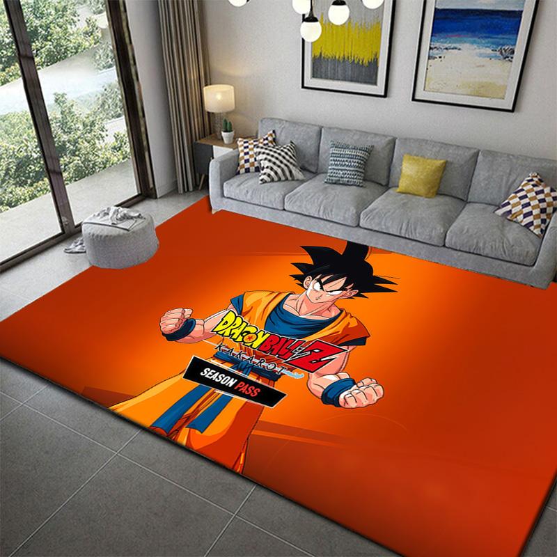 Dragon Ball Clear Pattern Durable Carpetanime Soft Washable Cartoon Floor Carpet
