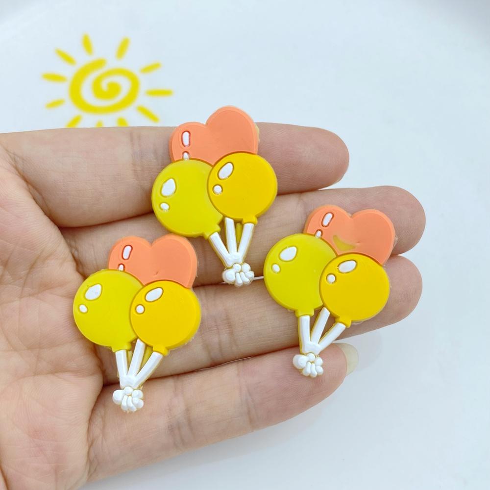 

20pcs New Cute Cartoon Little Balloon Series PVC Flexible Glue Flat Back DIY Scrapbook Embellishment Phone Craft Decoration