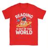 Unisexs TShirt Reading is Out of This World Space Funny Books Lover Funny Tee Shirt Short Sleeve  T Shirt Crew Neck Clothing