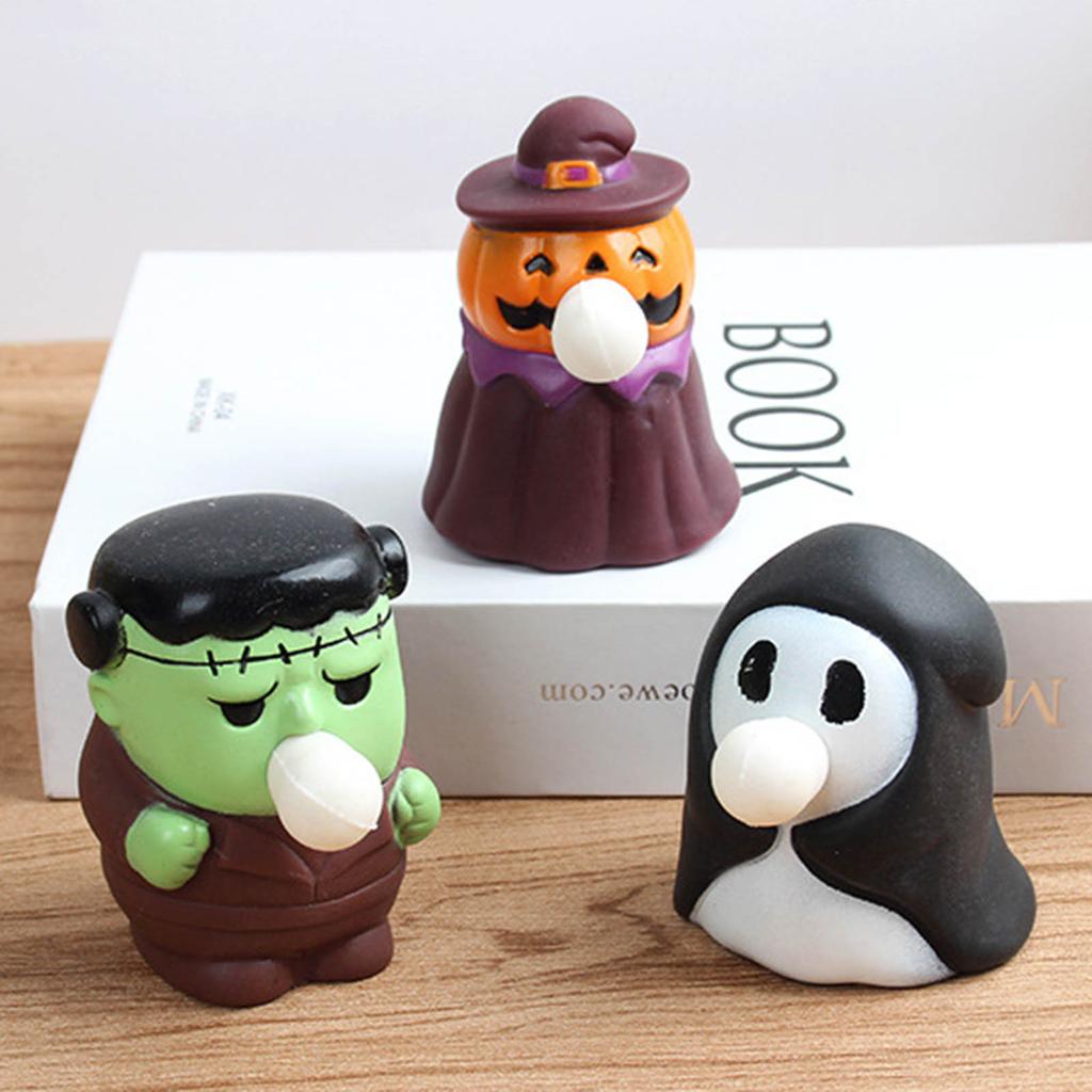 Halloween Squeeze Toy for Kids and Adults Decompression Stress Balls Zombie Pumpkin Ghost Toys To Release Stress