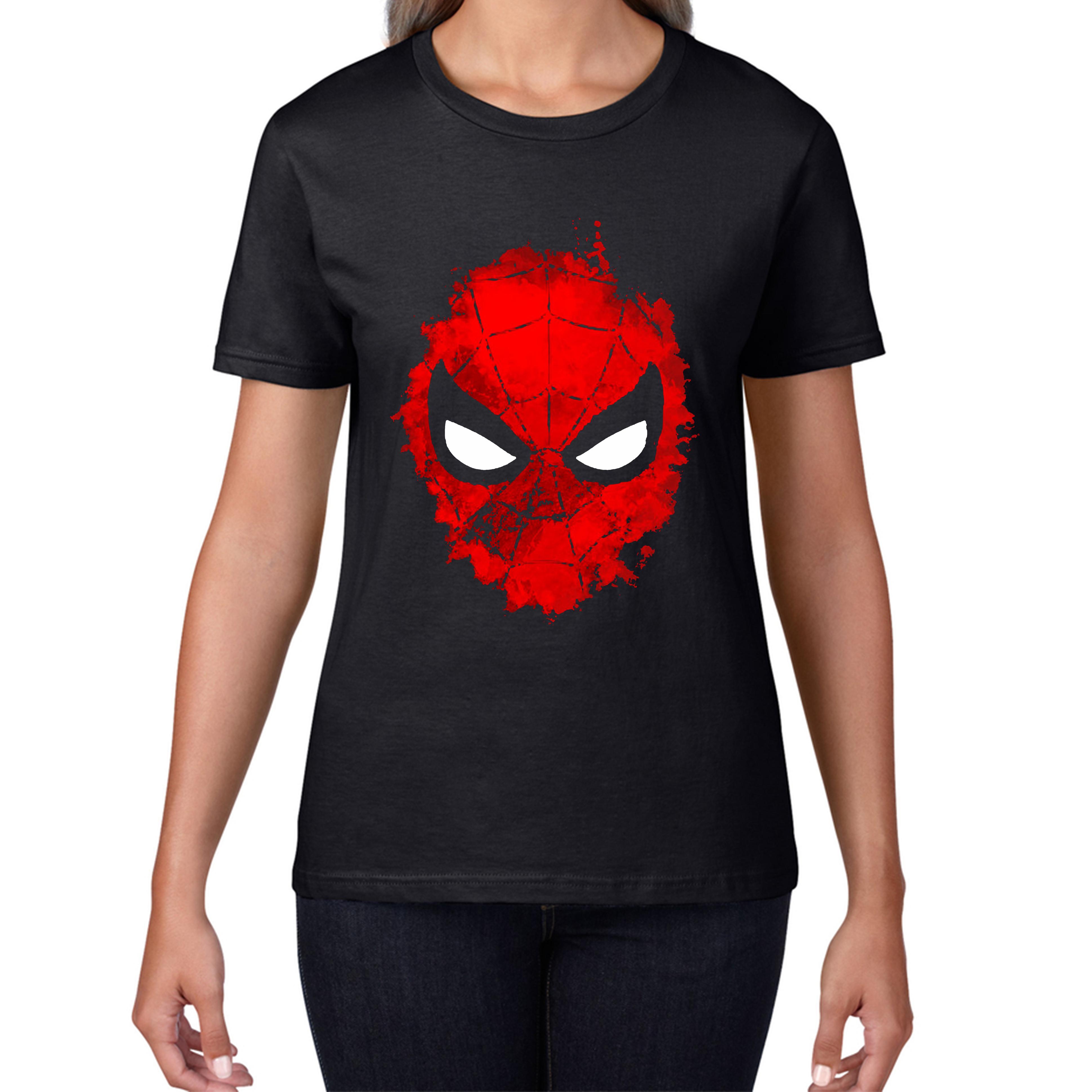 

Spiderman Face Ladies T Shirt Mens Tops Tees Unisex 2XL