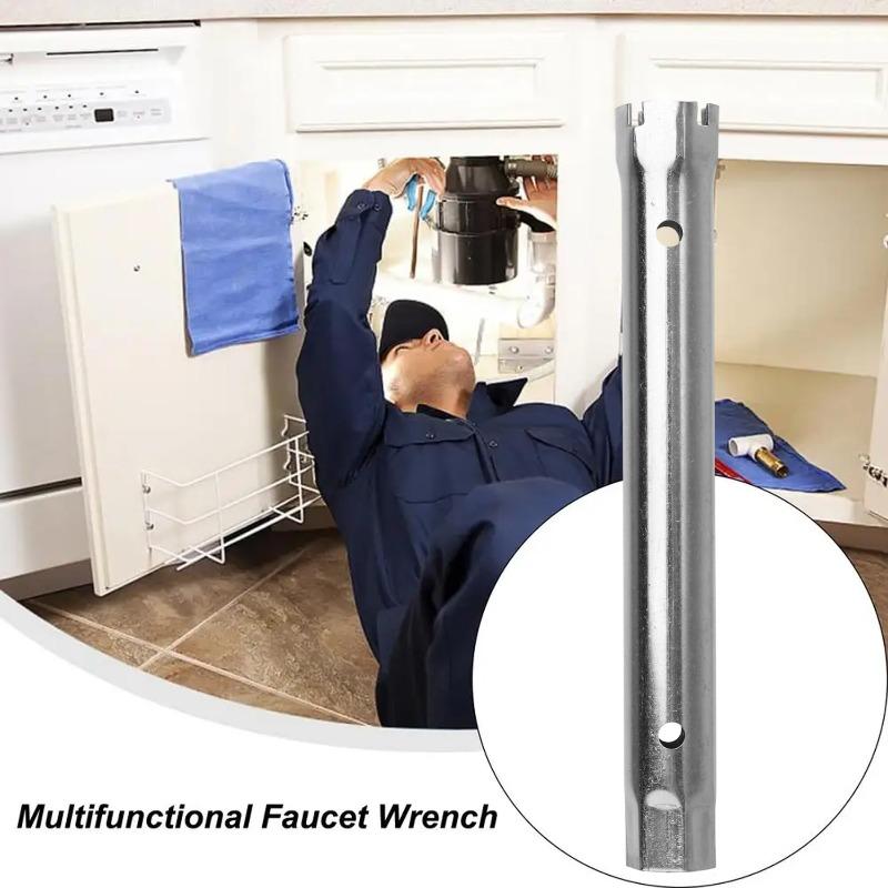 23-27mm 34-40mm Pipe Spanner Socket Wrench Double Ended Sink Faucet Drain Wrenches Spark-Plug Plumbing Car Repair Hand Tools