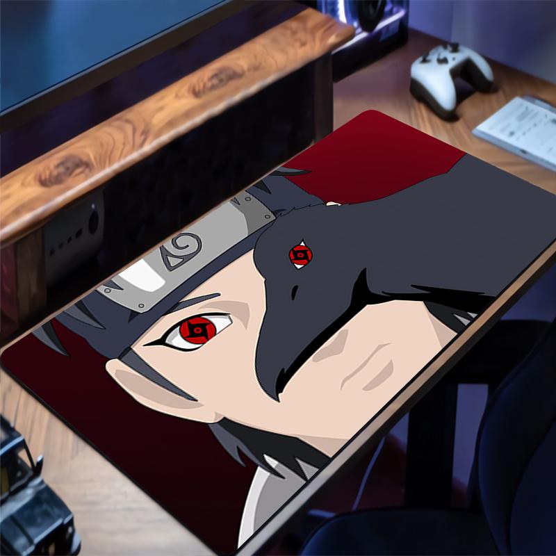 Mousepad PC Gaming Accessories Computer Cabinet Extended Mat NonSlip Mouse Pad Naruto Shisui Uchiha Anime Keyboard Pad Desk Mat