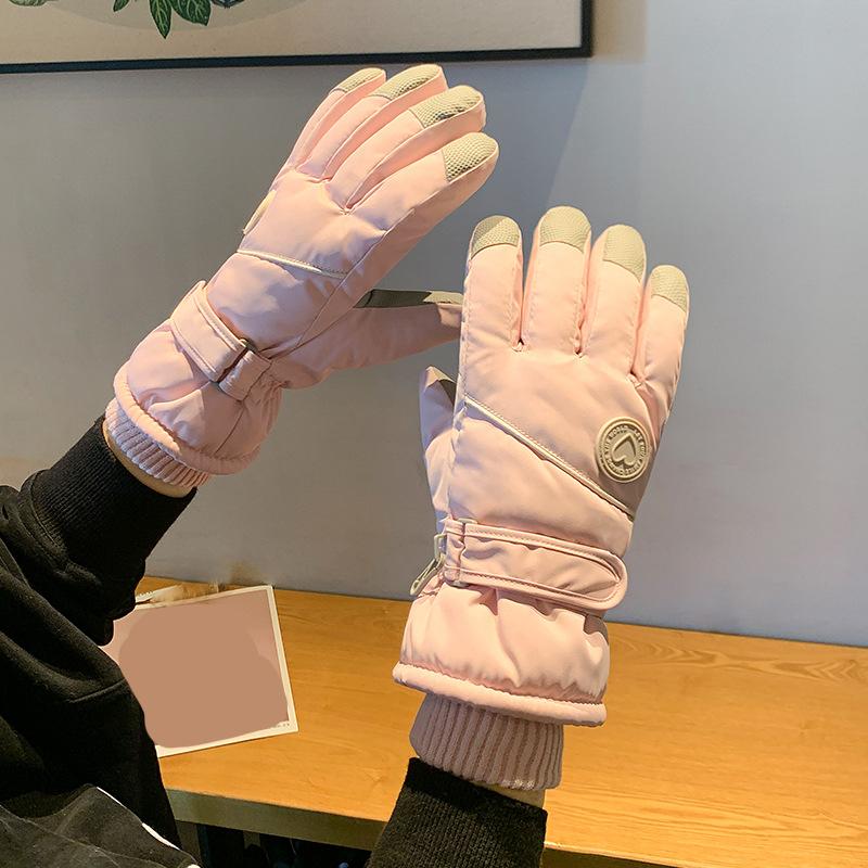 Cold-Resistant Gloves Cold-Resistant Ski Gloves Fleece Lined Gloves Warm For Holidays Birthdays Travel