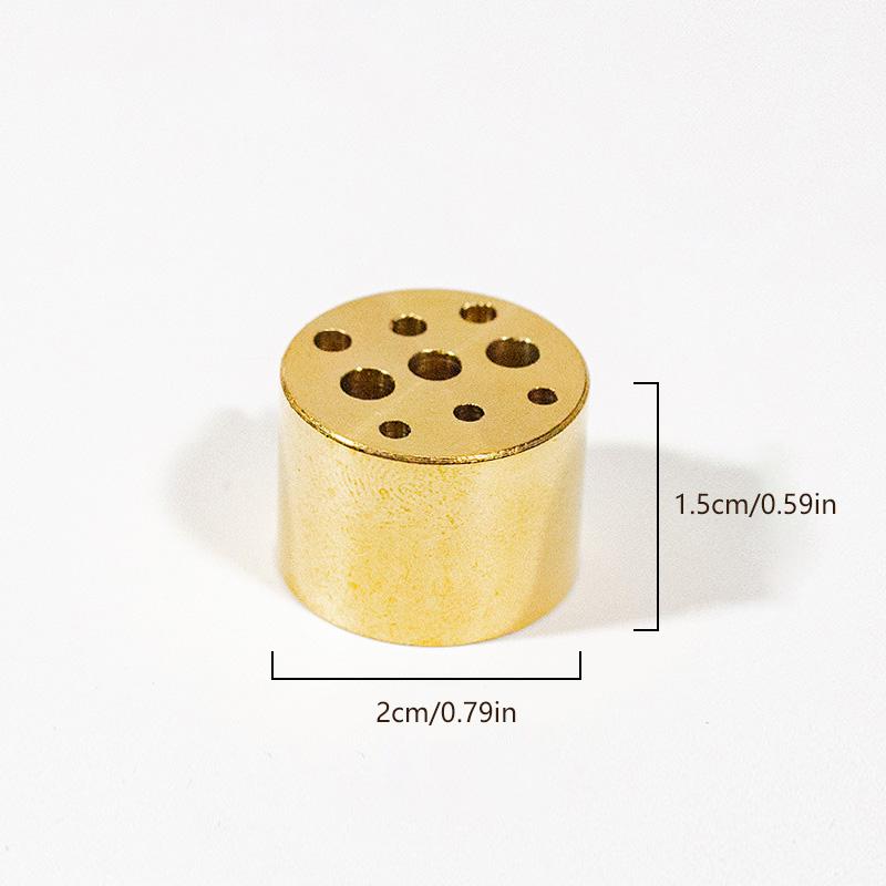 1 قطعة ديكور منزلي حامل رماد مبخرة أعواد بخور حامل بخور زهرة اللوتس النحاسية