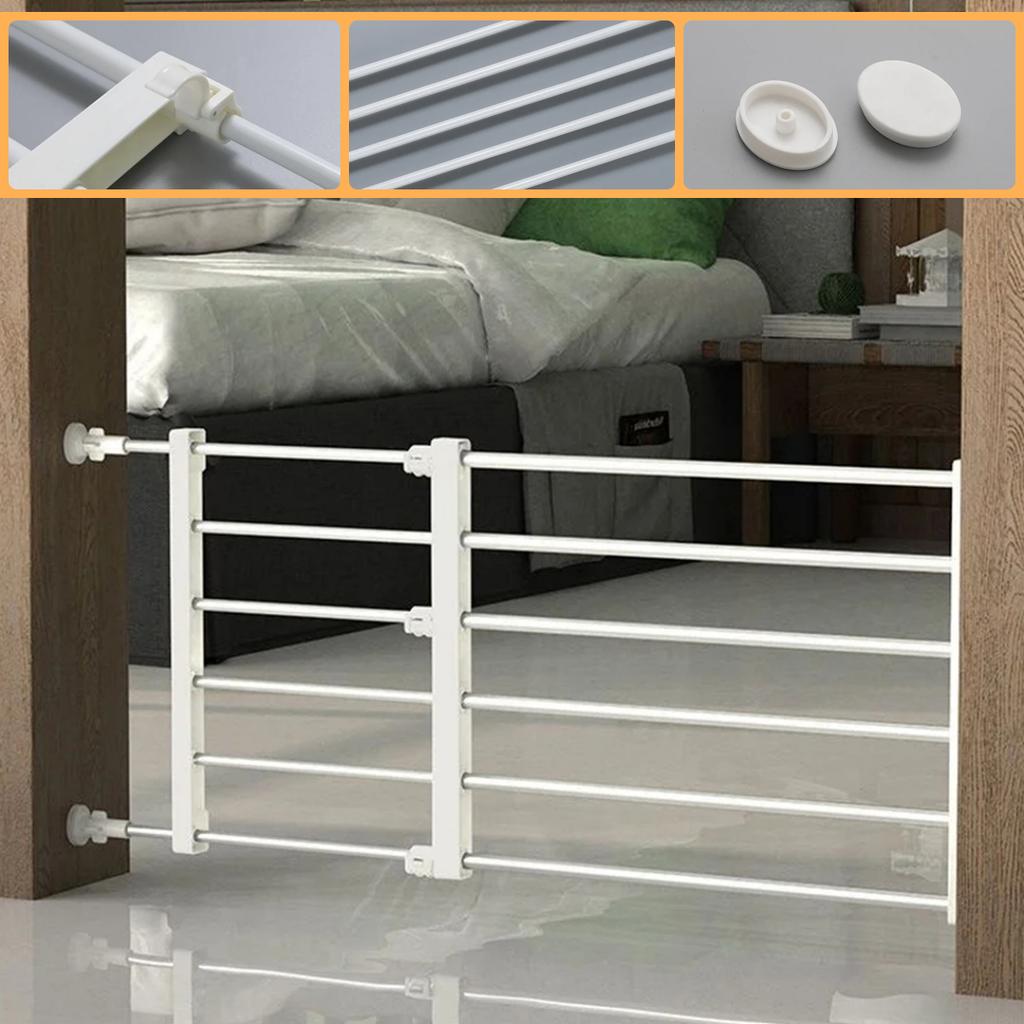 1Pc Household Pets Fence Adjustable Nail-free Cats Dogs Isolation Door Reusable Indoor Dog Gate Retractable Freestanding Fence
