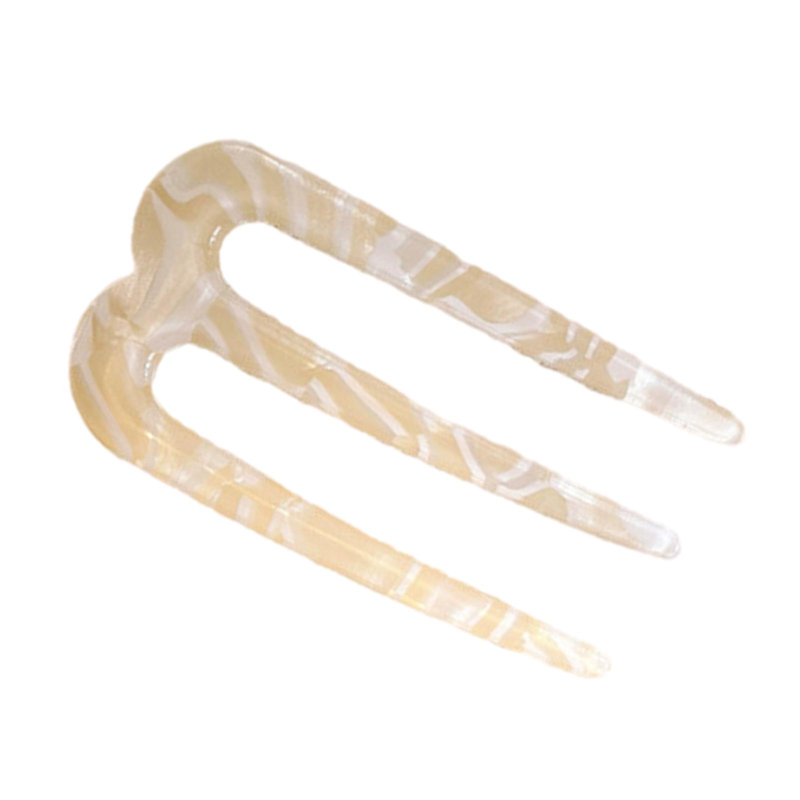 

Элегантная заколка для волос с тремя зубцами, филигранный буяо для женщин, девушек, буяо для традиционных головных уборов, украшение для волос бежевый