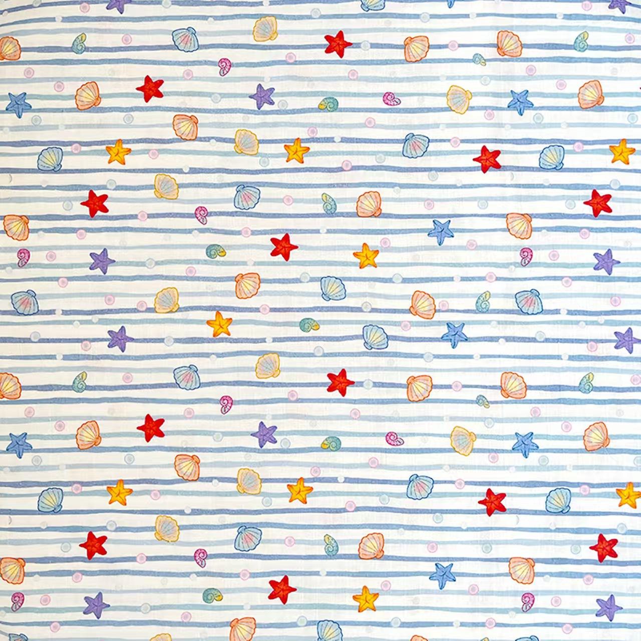 100% Cotton Maternal & Infant Grade Double Gauze Fabric for Baby Saliva Towels, Garments and Pajamas