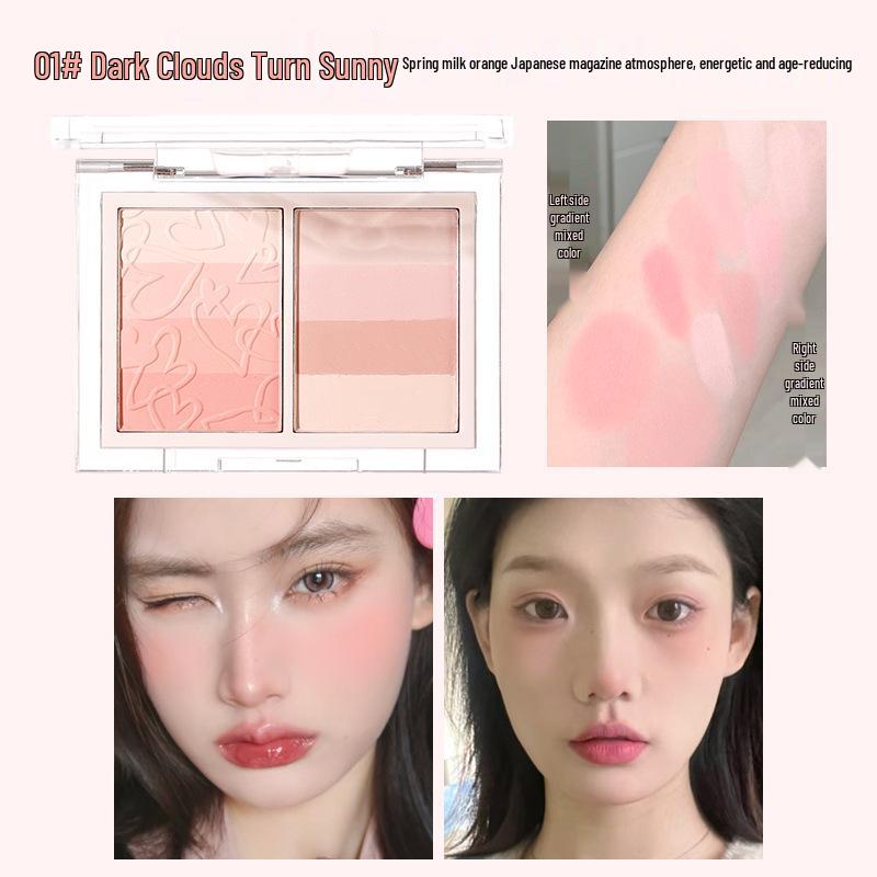 Румяна XIXI Heart Bubbles: Корейский стиль, Стойкий, Натуральный финиш