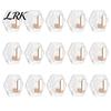 No Drill Wall Hooks Acrylic Adhesive Hooks, Hexagonal Wave Shape, Drilling Easy Dorm Room Installation Hook, Modern Style Clear for Bathroom