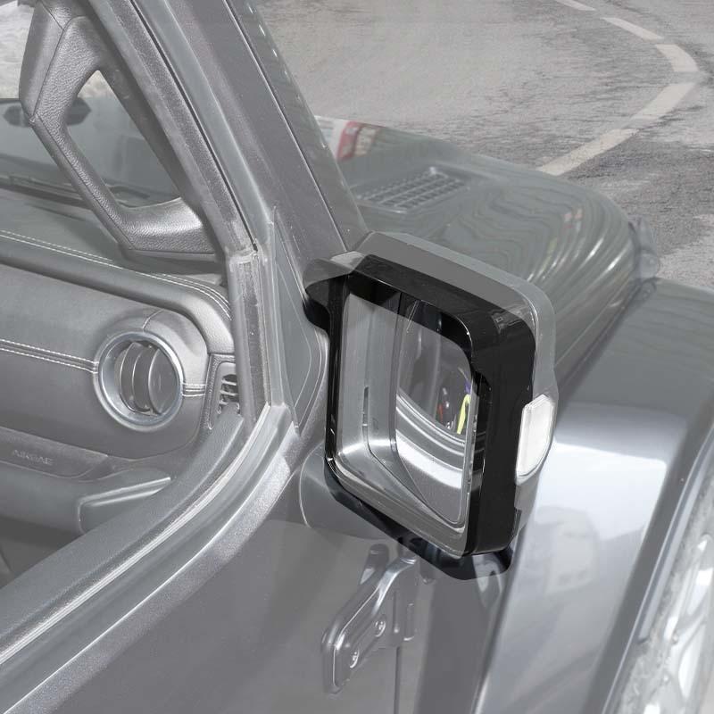 Backspegel Regnögonbryn Dekorativ Ram Kåpa För Jeep Wrangler JL För JT Gladiator 2018 Upp Biltillbehör Exteriör