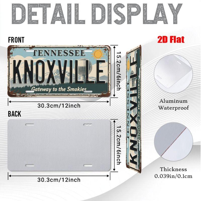 Urban City Theme Metal Tin Sign for Bar Garage Interior