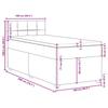 VidaXL Sommier à lattes de lit avec matelas Marron foncé 100x200 cm 3286594