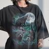 T-shirt Lune Binturong Trois, T-shirt Graphique Vintage Années 90, Cadeau Amoureux des Animaux de la Forêt Bearcat