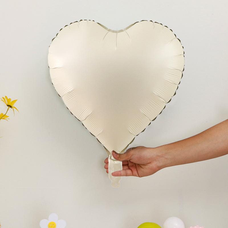 18-Inch Heart-Shaped Aluminum Film Aluminum Foil Balloon Celebrates Wedding, Valentine'S Day Confession, Party Decoration Scene Arrangement
