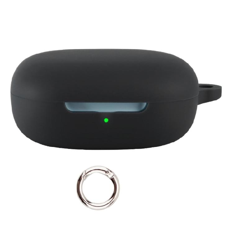 Protective Earbud Charging Case Cover for Air 2 with Flexible Silicone Construction, Toolless Installation, Lid Access, and Carabiner