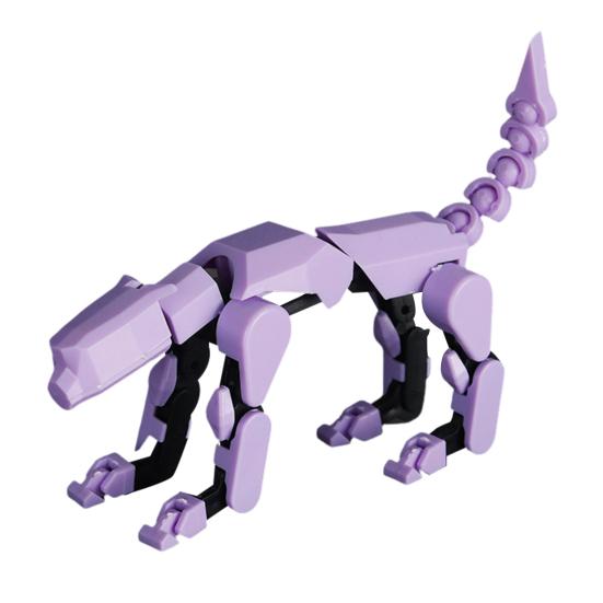 1/5Pcs 3D Printed Robot Dog Figurine Movable Joints Puppy Figure Articulated Animal Model Fidget Toy Home Office Desktop Decoration Ornament