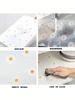 Roll of Daisy Printed Shelf Liner for Kitchen Cabinets and Drawers, Waterproof and Non-Adhesive Cupboard Mat, Easy to Clean