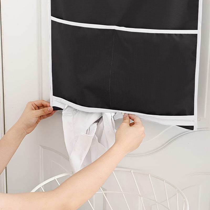 1PC Hanging Change Bag, Laundry Basket, With 2 Metal Hooks And 2 Non Stick Hooks, Suitable For Changing Clothes, Laundry
