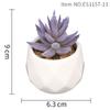 Purple Fake Succulent Potted Plant Simulation Succulent Plant Mini Fake Flower Small Bonsai Store Decoration Home Decoration