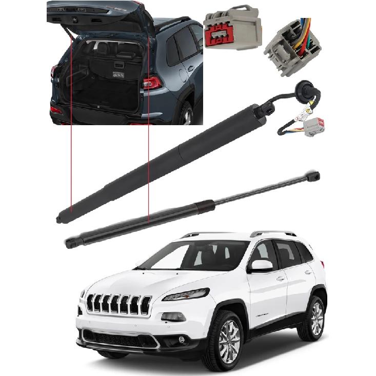Til 2015-2019 KL Jeep Cherokee 68231345AC 68231345AA 68231345AB 68103066AB Venstre Bagklap Elektriske Løftestøtter Højre Gasfjedre