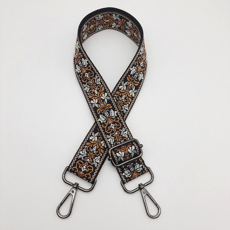 Color Ethnic Style Embroidery Bag Strap Thickened Messenger Backpack Replacement Bag Accessories Adjustment Wide Shoulder Strap