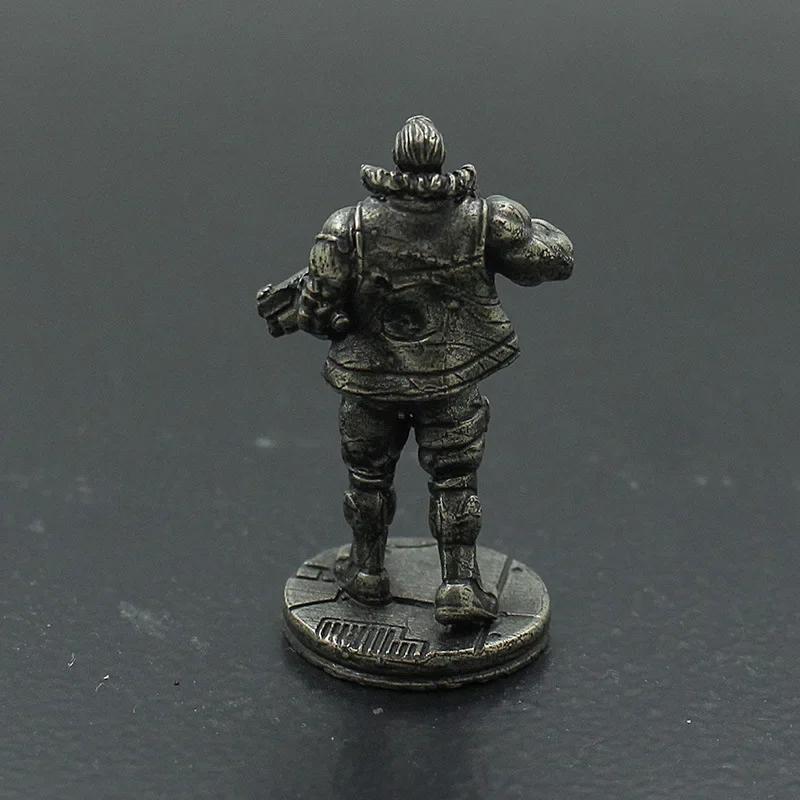 Retro Metal Miniature Warrior Model Cyberpunk Technological Sense Soldier Mannequins Desktop Game Ornaments Gifts