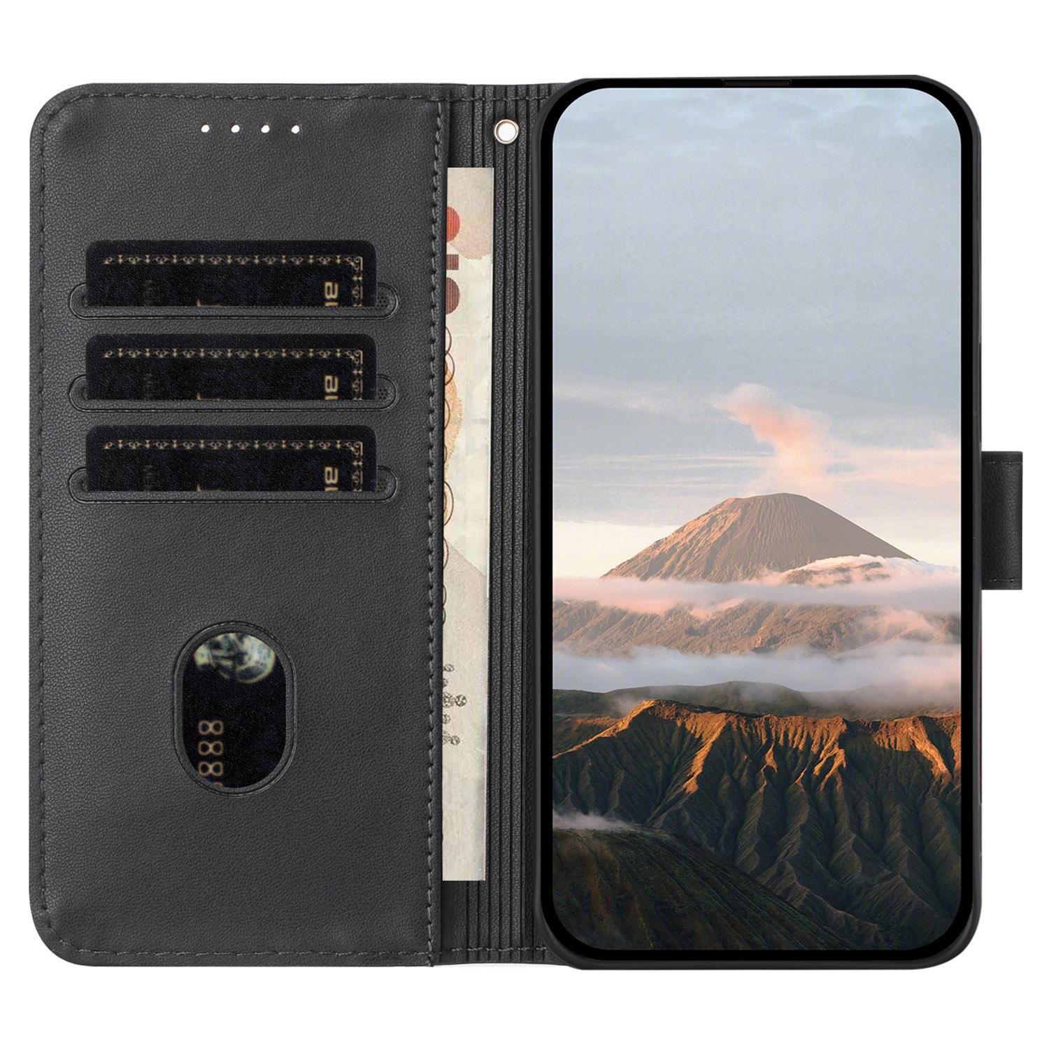 

YX0090 Для чохла Xiaomi 14T Pro Шкіряний чохол для телефону з трикутним відбитком зі шнурком Coffee