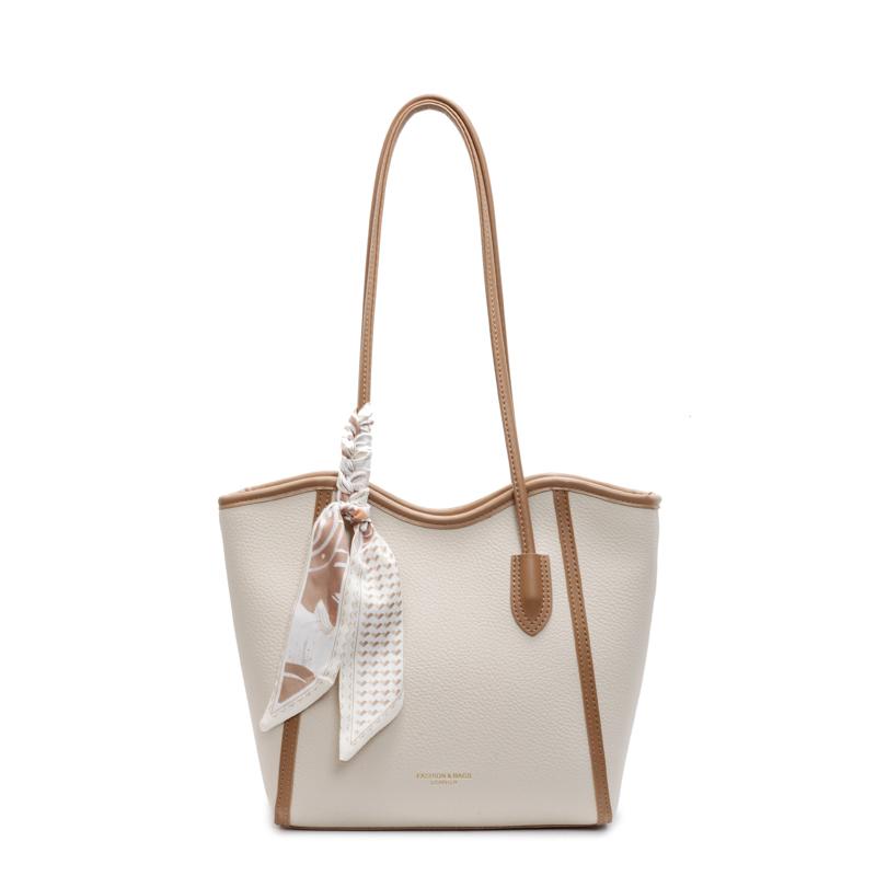 High-quality Women's PU Leather Tote Bag Large Capacity Bucket Shoulder Bag Fashion Handbag Crossbody Purse for Lady Office New