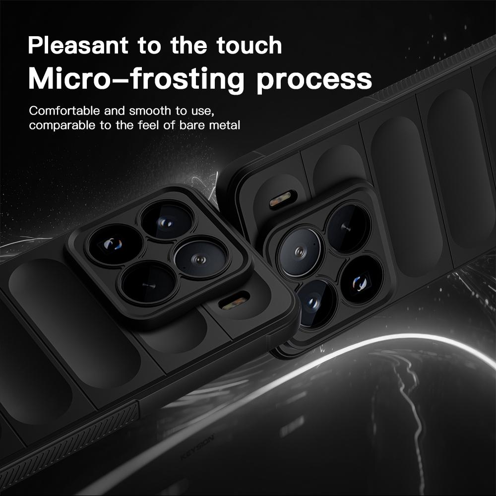 KEYSION Shockproof Matte Case for Xiaomi 15 5G 15 Pro Anti-skid Soft Silicone Phone Back Cover for Xiaomi 15 Pro 5G