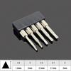 Dreieckkopf Schraubendreher Bit Set Magnetisch 1/4" Sechskant S2 Stahl Sicherheits-Dreikantschraubendreher Bits Knarrenschlüssel Handwerkzeuge