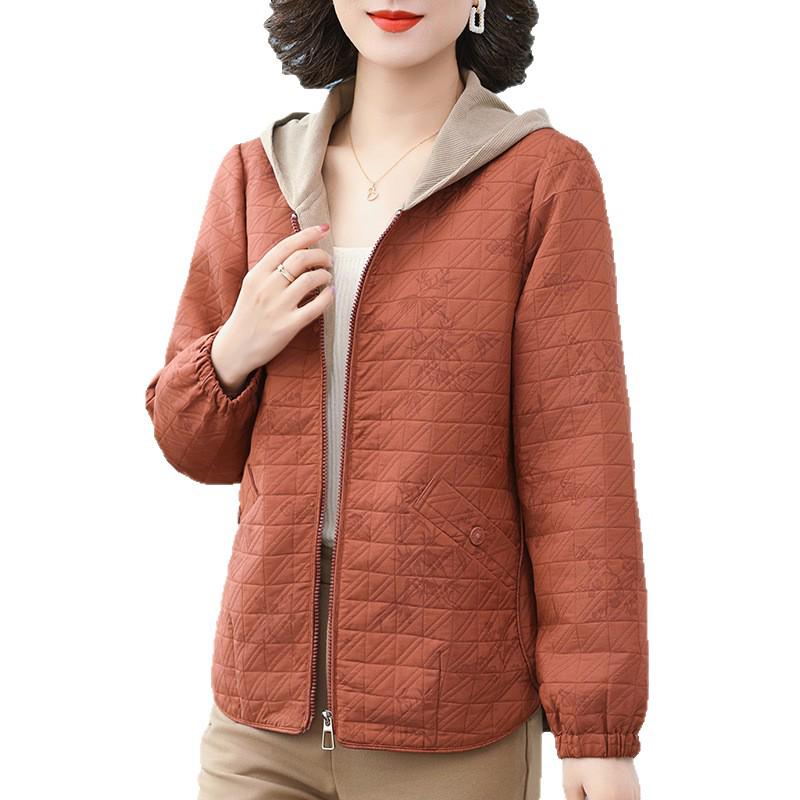 Stilvolle Herbst-Kapuzenjacke für Mütter - Vielseitige Frühjahrs- & Herbst-Freizeitkleidung für Frauen mittleren und höheren Alters
