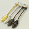 2Pcs Vintage Pattern Small Coffee Tea Mini Spoon Mixing Spoon Cafeteria Station Accessories.