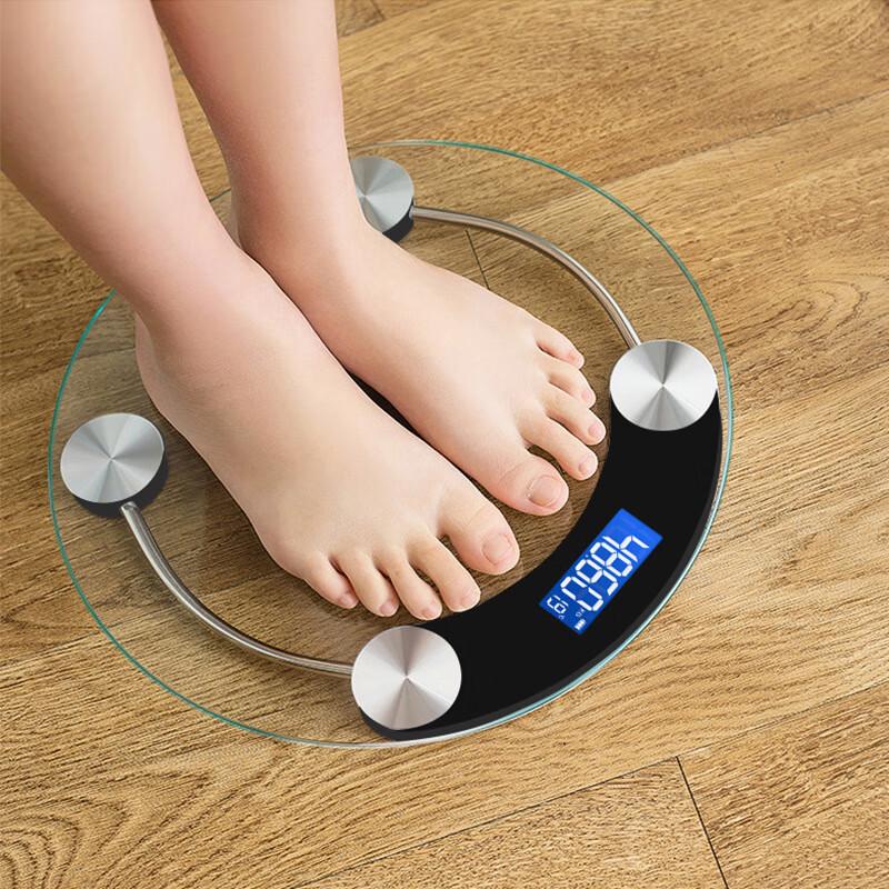 

Jinmiao 28cm Round USB Rechargeable Digital Bathroom Scale