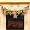 Holiday Exquisite Store Window Decoration Double Layer Bow For Cheer Christmas