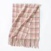 Vintage Maillard scarf women's high-end sense versatile, warm and thickened atmosphere, winter couple plaid scarf
