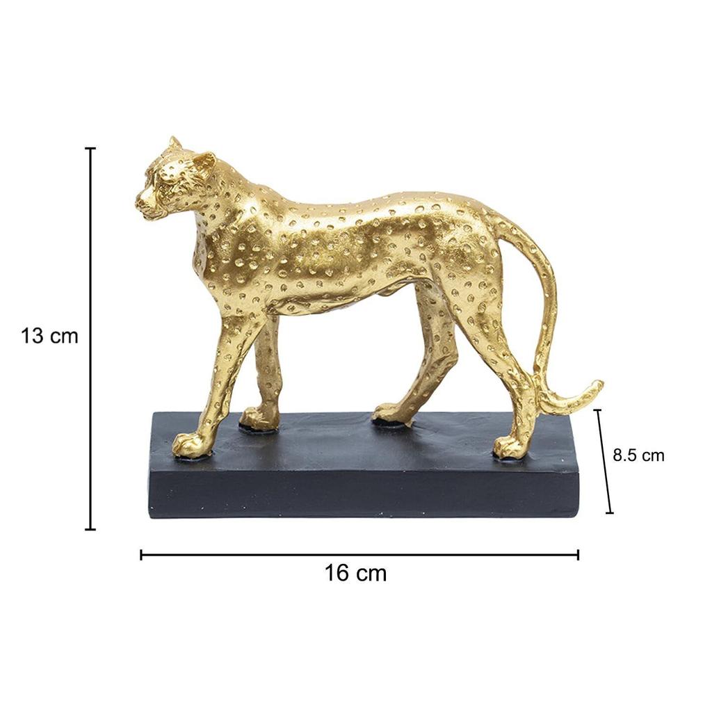 Cheetah Statue for Home & Office Décor Centerpiece for Table Decoratin | Modern Decorative Ornament for Study Desk and Living Room | Figurine