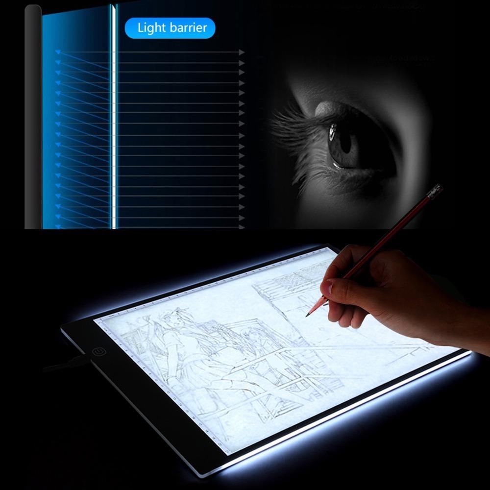 A4 LED Tracing Board Three-Level Dimmable Drawing Light Box Light Pad Art Pattern Replication
