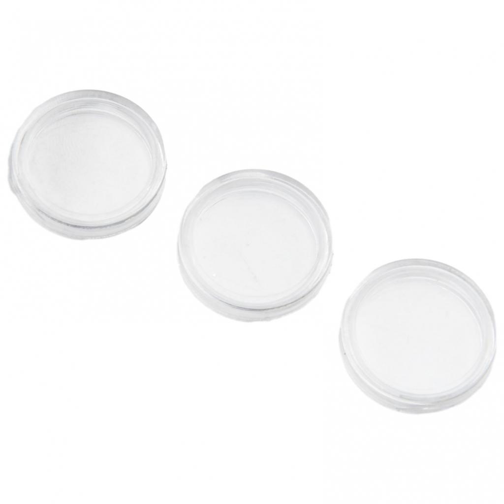 100pcs Coin Capsule Commemorative Transparent Plastic Round Box Supplies