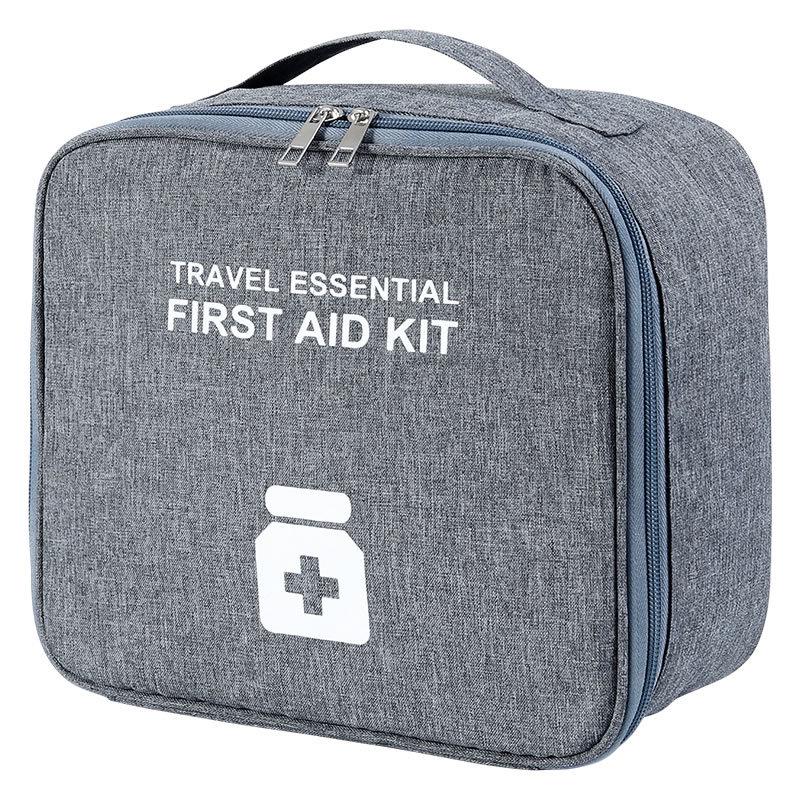Portable Medical First Aid Bag - Compact Emergency Medicine and Storage Organizer
