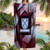 West Ham United Fußball Strandtuch Weiches Mikrofaser Sommerhandtuch Schnelltrocknend Saugfähiges Handtuch für Strand Schwimmbad Reisen