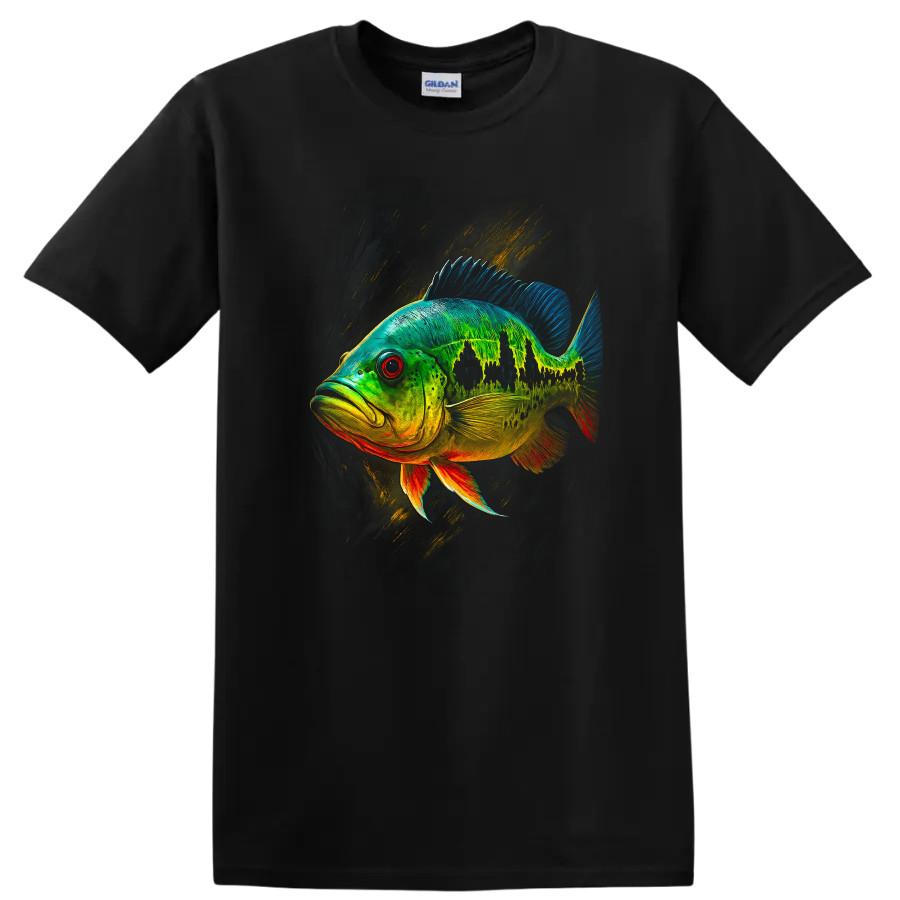 Colorful Fish Graphic T Shirt Wildlife Aquatic Tee for Nature Lovers