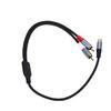 1 Female To 2 Male Y Splitter Cable Stereo Sound Video Splitter Adapter Extension Cord for Subwoofers Speakers Home