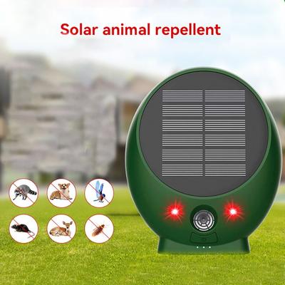 New ABS Animal Repellent Ultrasonic 9KHz-36.5KHz Solar Cat Dog Repellent Energy Saving Repeller