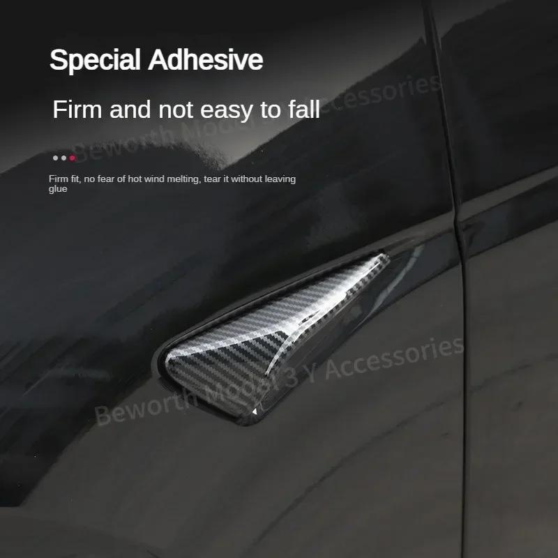 for Tesla New Model 3 Highland 2024 Accessories RearView Mirror Protector Cover Turn Signal Light M3H Side Camera Trim Sticker