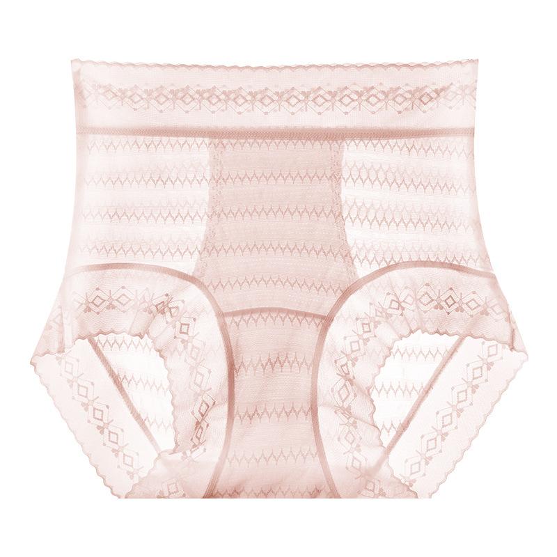 Ladies Summer New Style Pure Sexy Lace Antibacterial Breathable High Waist Triangle Briefs