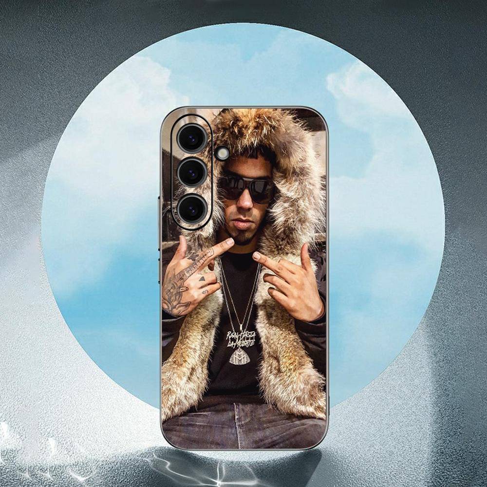 A-Anuel-L AA Luxury Black Phone Case For Samsung Galaxy S23 S24 S25 Ultra S22 Plus S21
